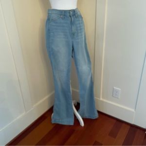 GAP Womens Flare Denim Jeans 8 Tall Long